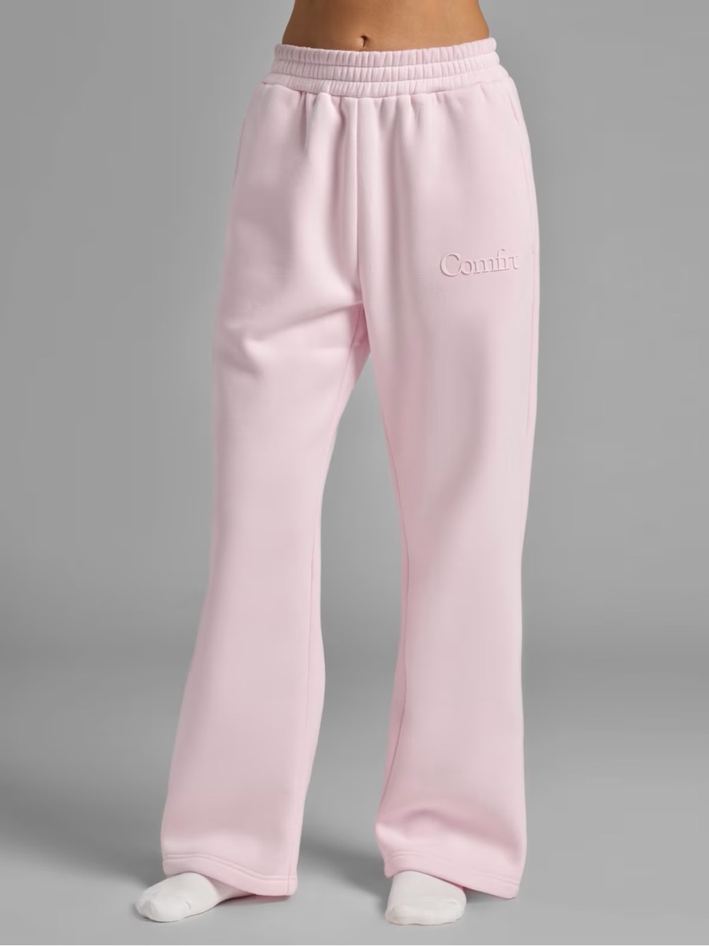 Comfrt Minimalist Straight Leg Sweatpants Powder Pink NWT Small